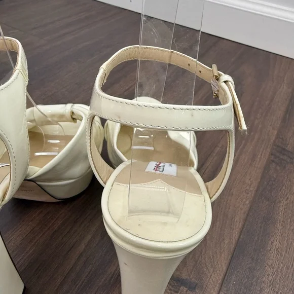 Jimmy Choo Heloise 120 patent leather sandals